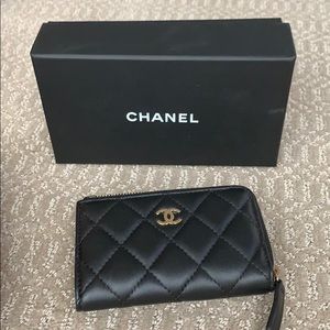 Chanel keychain wallet